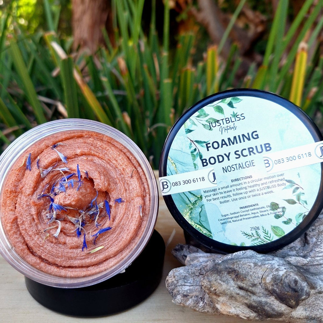 Foaming Body Scrubs (Various scents) JUSTBLiSS Naturals