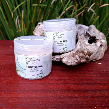 FOOT CARE: Peppermint & Lemongrass (Scrub) - JUSTBLiSS Naturals