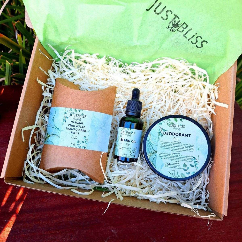 BUNDLES: Oud Gift BUNDLE 3 - Luxurious Hair, Beard & Body Care - JUSTBLiSS Naturals