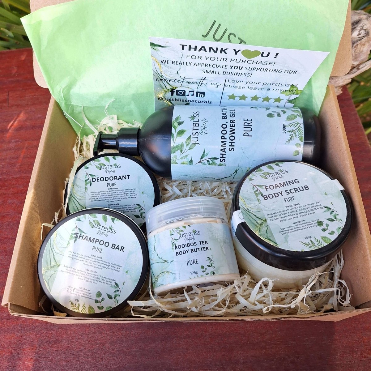 GIFT BOX: Pure For Sensitive Skin (Box 2) - JUSTBLiSS Naturals