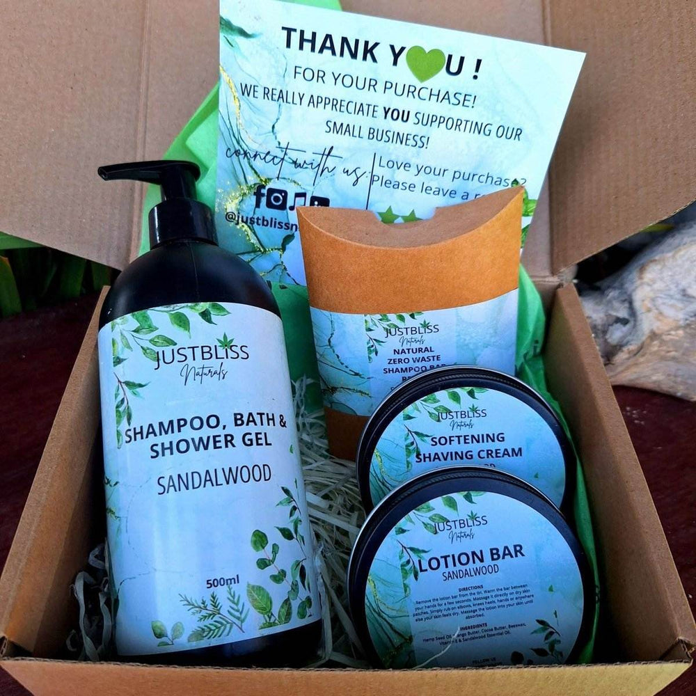 BUNDLES: Sandalwood (BUNDLE 3 for Him) - JUSTBLiSS Naturals