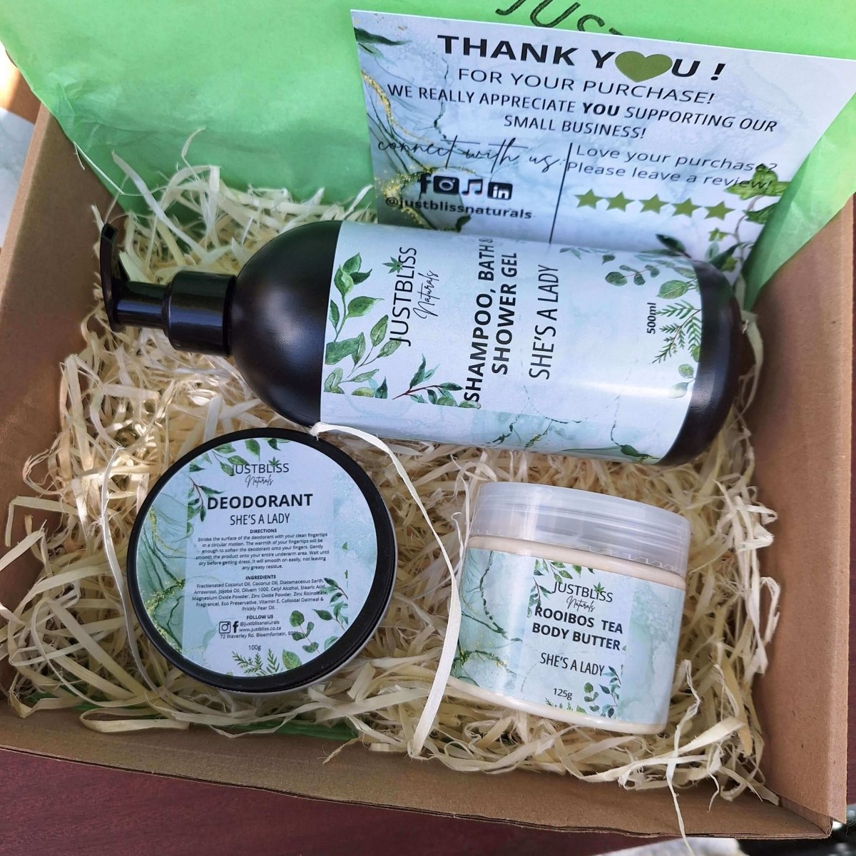 GIFT BOX: She's a Lady (Box 4) - JUSTBLiSS Naturals