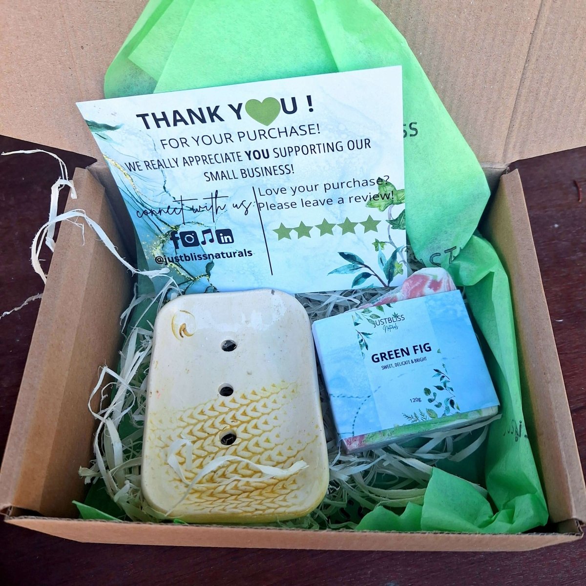 GIFT BOX: Soap Bar & Dish Duet - JUSTBLiSS Naturals