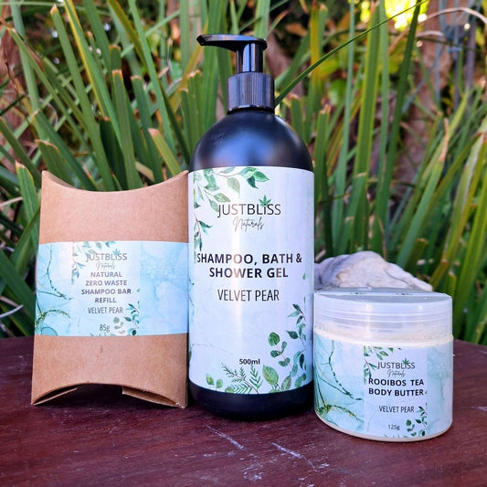 GIFT BOX: Velvet Pear (Box 1) - JUSTBLiSS Naturals