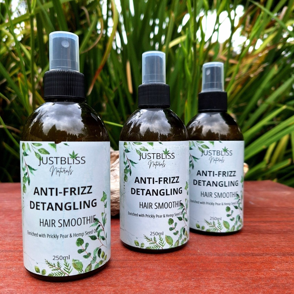 HAIR CARE: Anti-Frizz Detangling Hair Smoothie - JUSTBLiSS Naturals