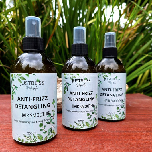 HAIR CARE: Anti - Frizz Detangling Hair Smoothie - JUSTBLiSS Naturals