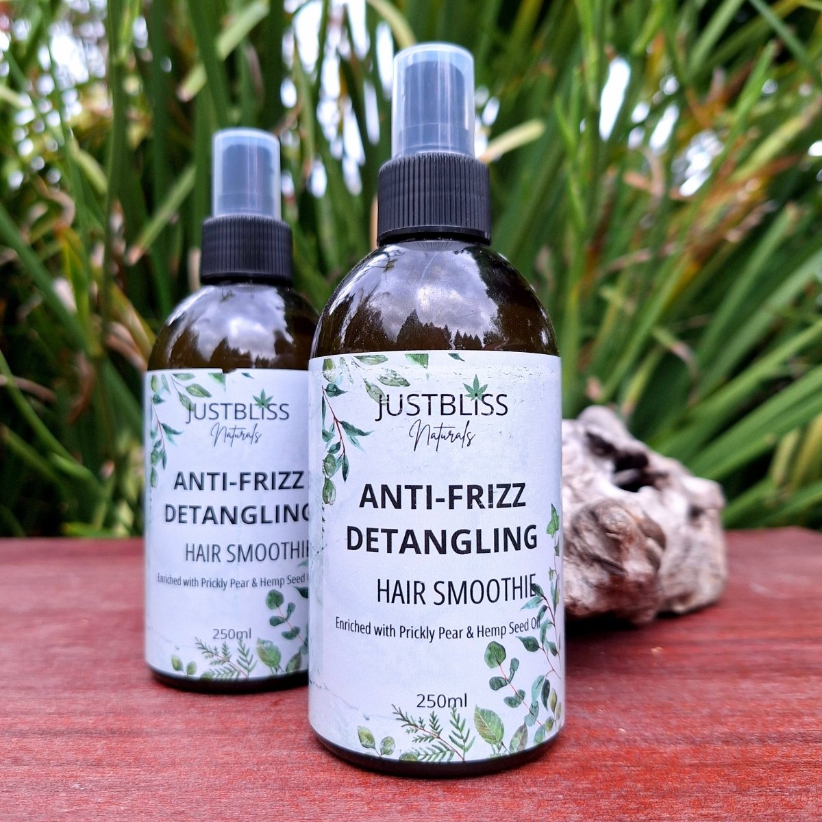 HAIR CARE: Anti - Frizz Detangling Hair Smoothie - JUSTBLiSS Naturals