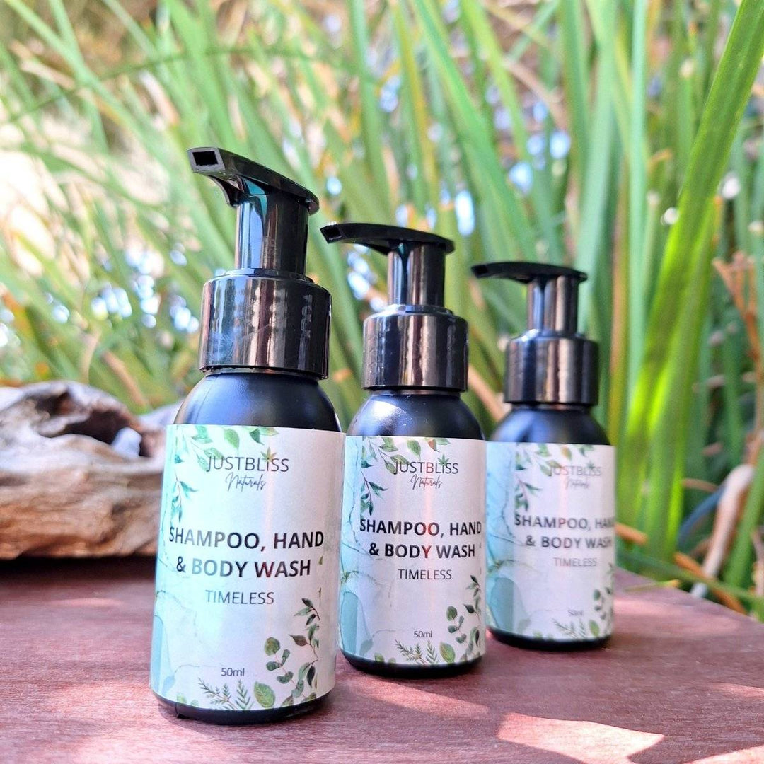 HAND and BODY WASH: Travel Size (50ml) - JUSTBLiSS Naturals