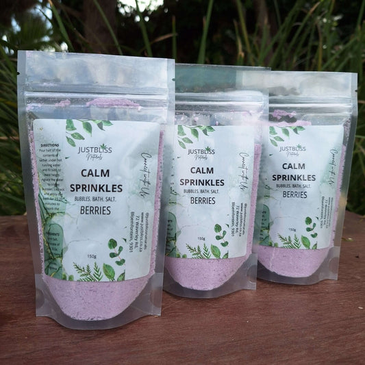 HEALTH: Calm Sprinkles - Fun Bubbles for Happy Bath Time - JUSTBLiSS Naturals