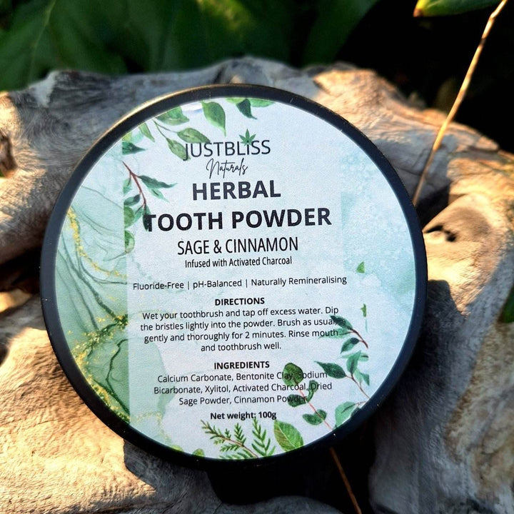 HEALTH: Herbal Tooth Powder - Sage & Cinnamon - JUSTBLiSS Naturals