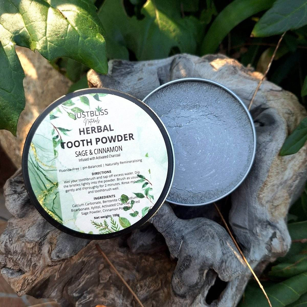 HEALTH: Herbal Tooth Powder - Sage & Cinnamon - JUSTBLiSS Naturals