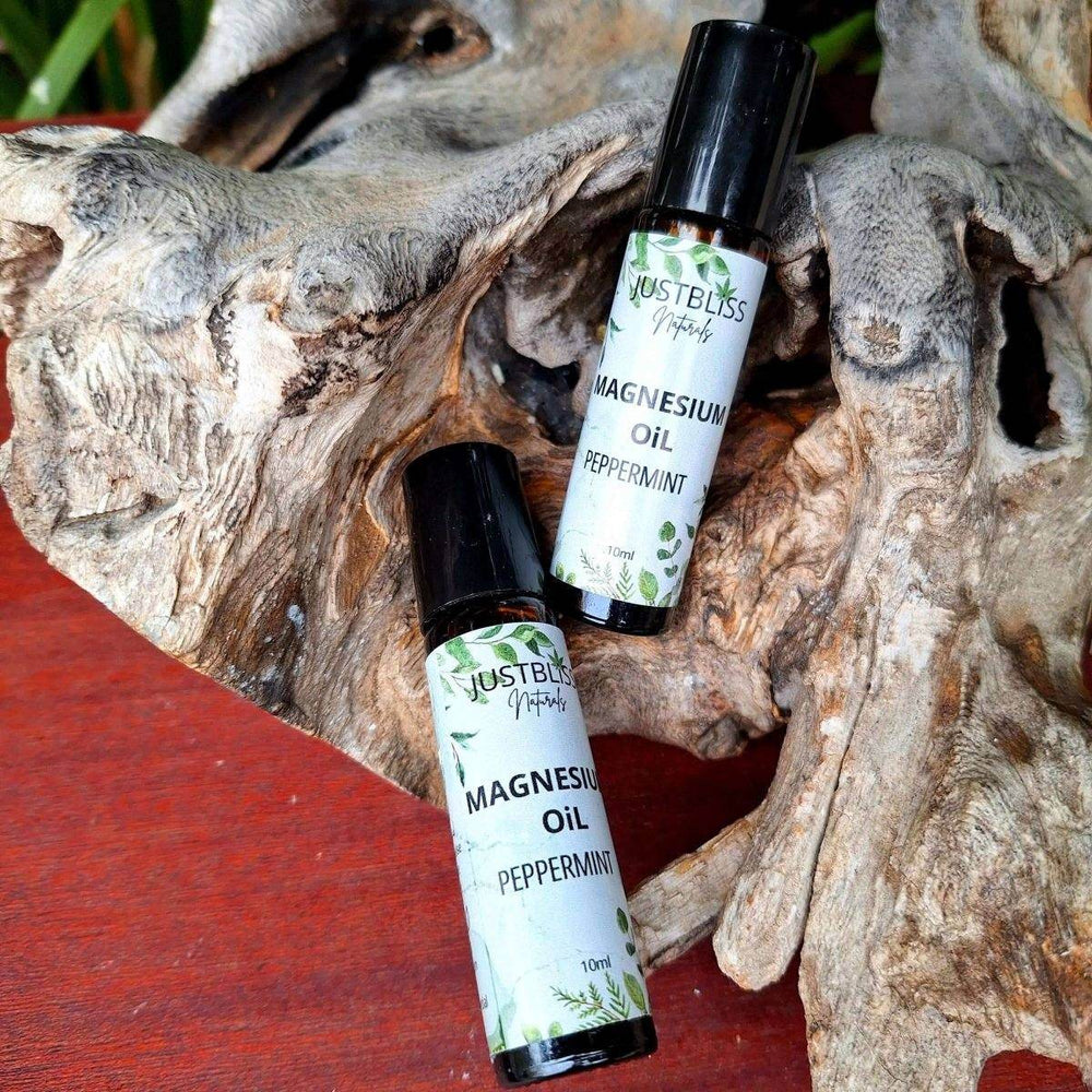 HEALTH: Magnesium Oil in Rollerball (10ml) (Various Scents) - JUSTBLiSS Naturals