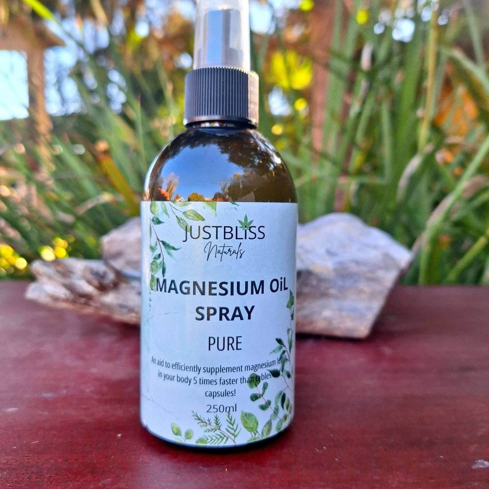 HEALTH: Pure Magnesium Oil Spray 250ml - Fast-Absorbing - JUSTBLiSS Naturals