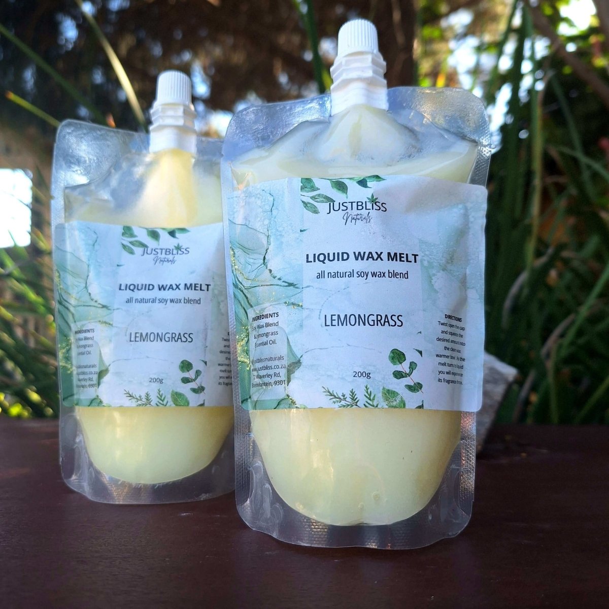 LIQUID WAX MELT: Lemongrass - JUSTBLiSS Naturals