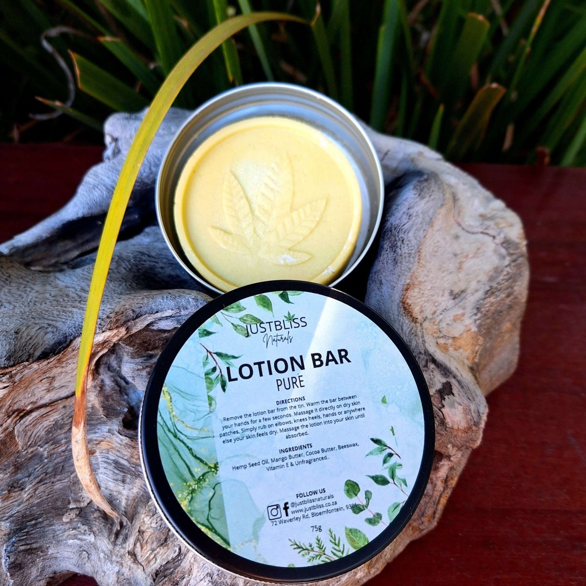 LOTION BAR: Pure - JUSTBLiSS Naturals