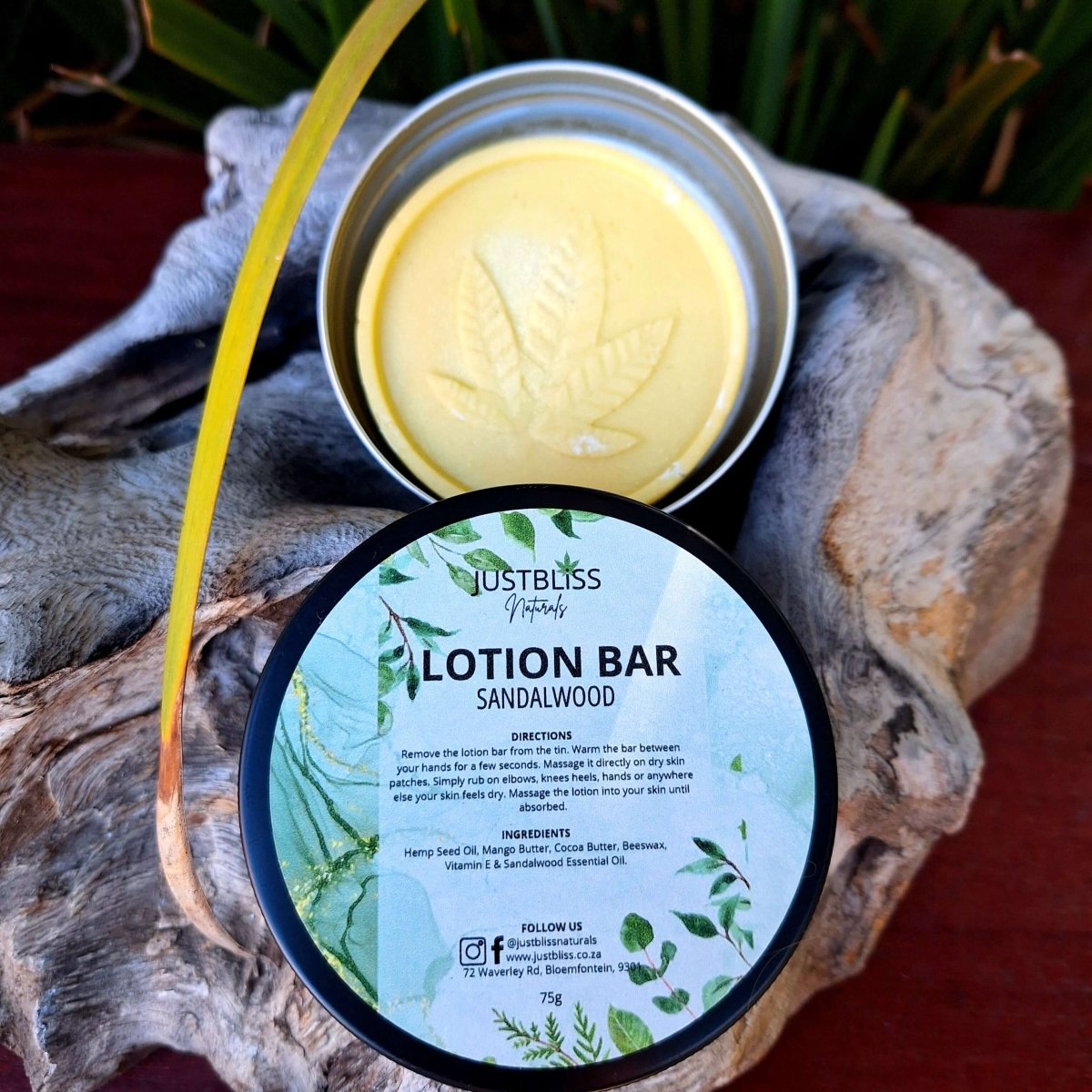 LOTION BAR: Sandalwood - JUSTBLiSS Naturals