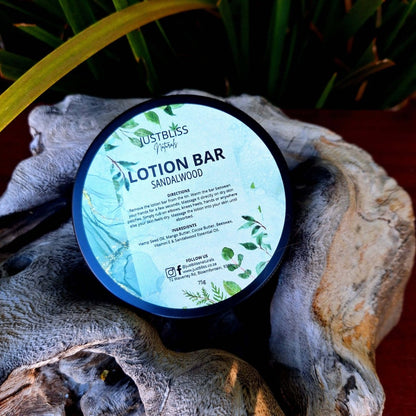 LOTION BAR: Sandalwood - JUSTBLiSS Naturals