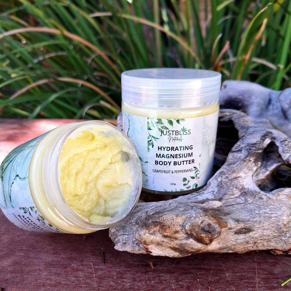 Magnesium Whipped Body Butter - Hydrate, Soothe & Relieve Muscle Tension. - JUSTBLiSS Naturals