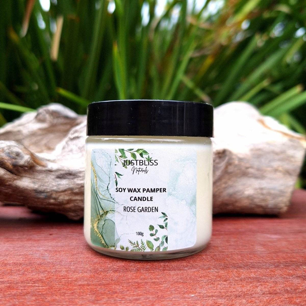 PAMPER CANDLEs 100ml - Various Scents - JUSTBLiSS Naturals