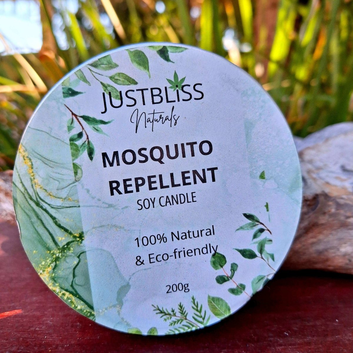 PAMPER CANDLE: Mosquito Repellant - JUSTBLiSS Naturals