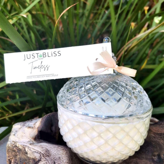 PAMPER CANDLE: Timeless - JUSTBLiSS Naturals