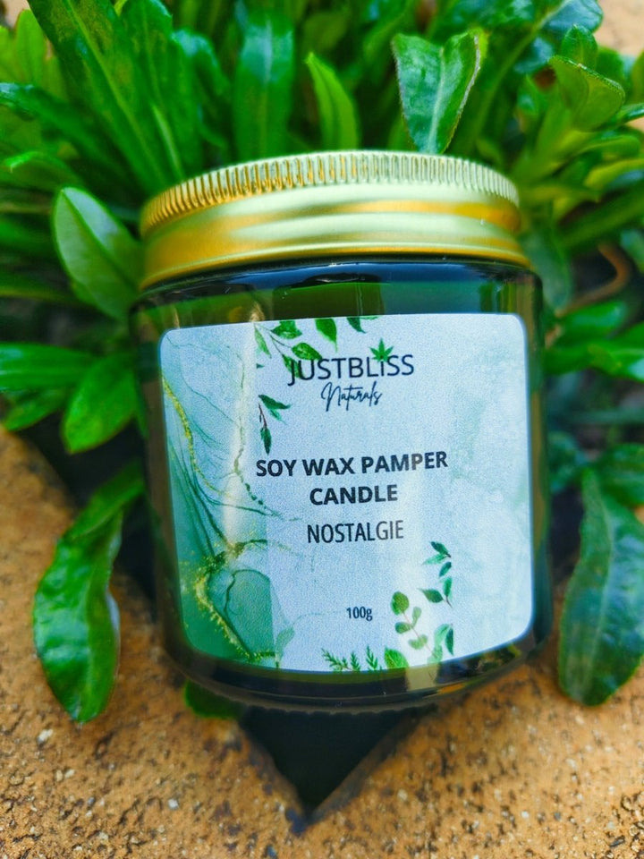 PAMPER CANDLEs 100ml - Various Scents JUSTBLiSS Naturals