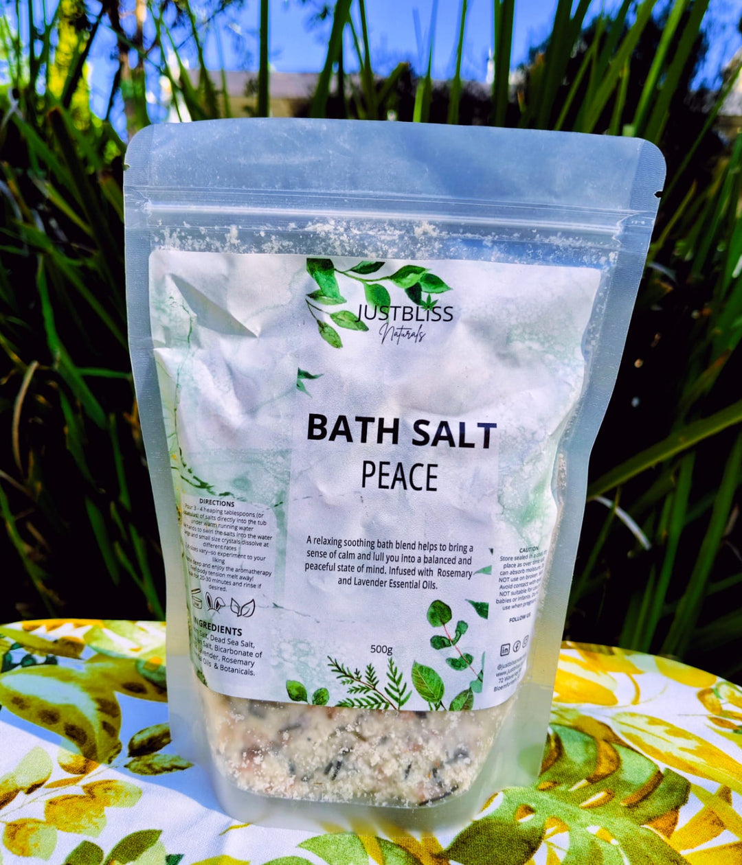 Peace Bath Salts – Mineral-Infused Tranquility Blend by JUSTBLiSS