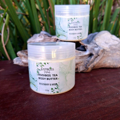 Rooibos Tea BODY BUTTER: Rosemary & Mint - JUSTBLiSS Naturals