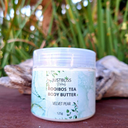 Rooibos Tea BODY BUTTER: Velvet Pear - JUSTBLiSS Naturals