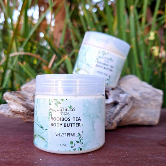 Rooibos Tea BODY BUTTER: Velvet Pear - JUSTBLiSS Naturals