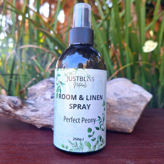 ROOM & LINEN SPRAY: Perfect Peony - JUSTBLiSS Naturals