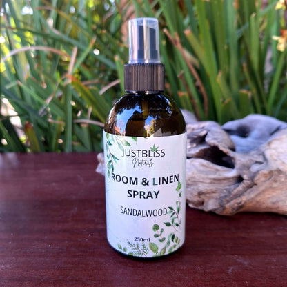 ROOM & LINEN SPRAY: Sandalwood - JUSTBLiSS Naturals