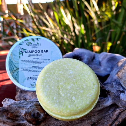 SHAMPOO BAR in Tin: Lemongrass - JUSTBLiSS Naturals