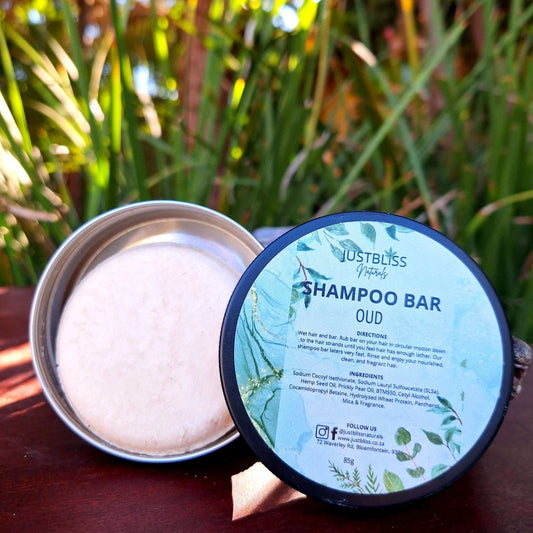 SHAMPOO BAR in Tin: Oud - JUSTBLiSS Naturals