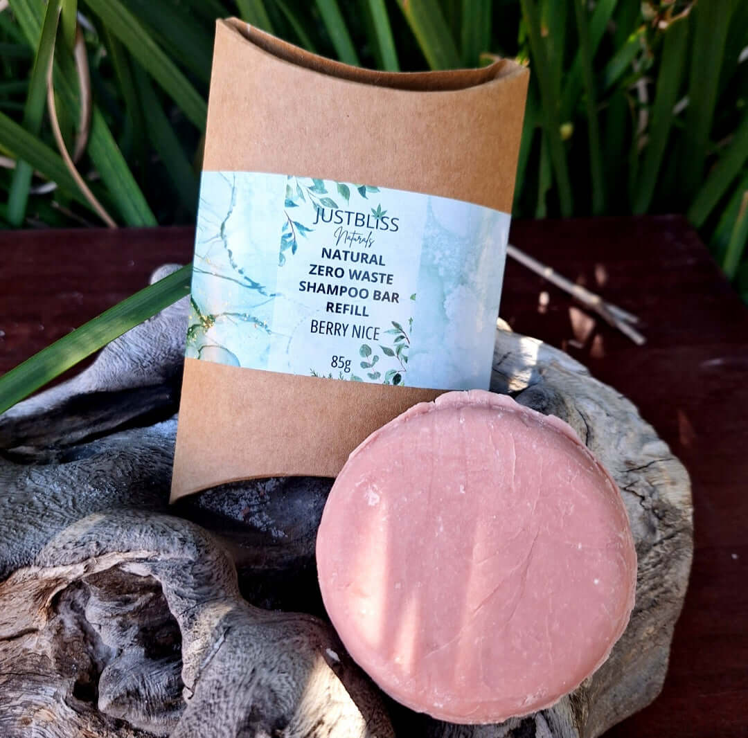 SHAMPOO BAR REFILL: Berry Nice - JUSTBLiSS Naturals