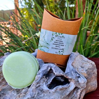 SHAMPOO BAR REFILL: Rosemary & Mint - JUSTBLiSS Naturals