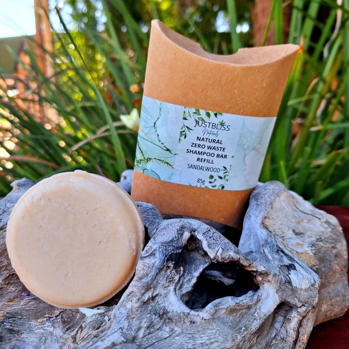 SHAMPOO BAR REFILL: Sandalwood - JUSTBLiSS Naturals