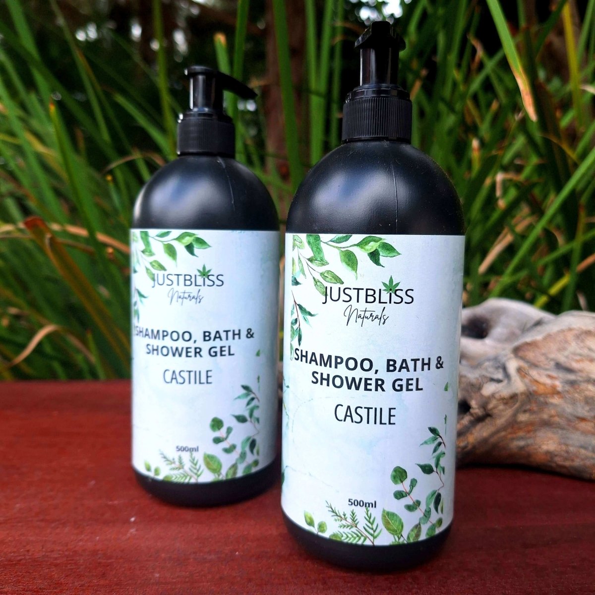 SHAMPOO, BATH & SHOWER GEL: Castile (Pure) - JUSTBLiSS Naturals