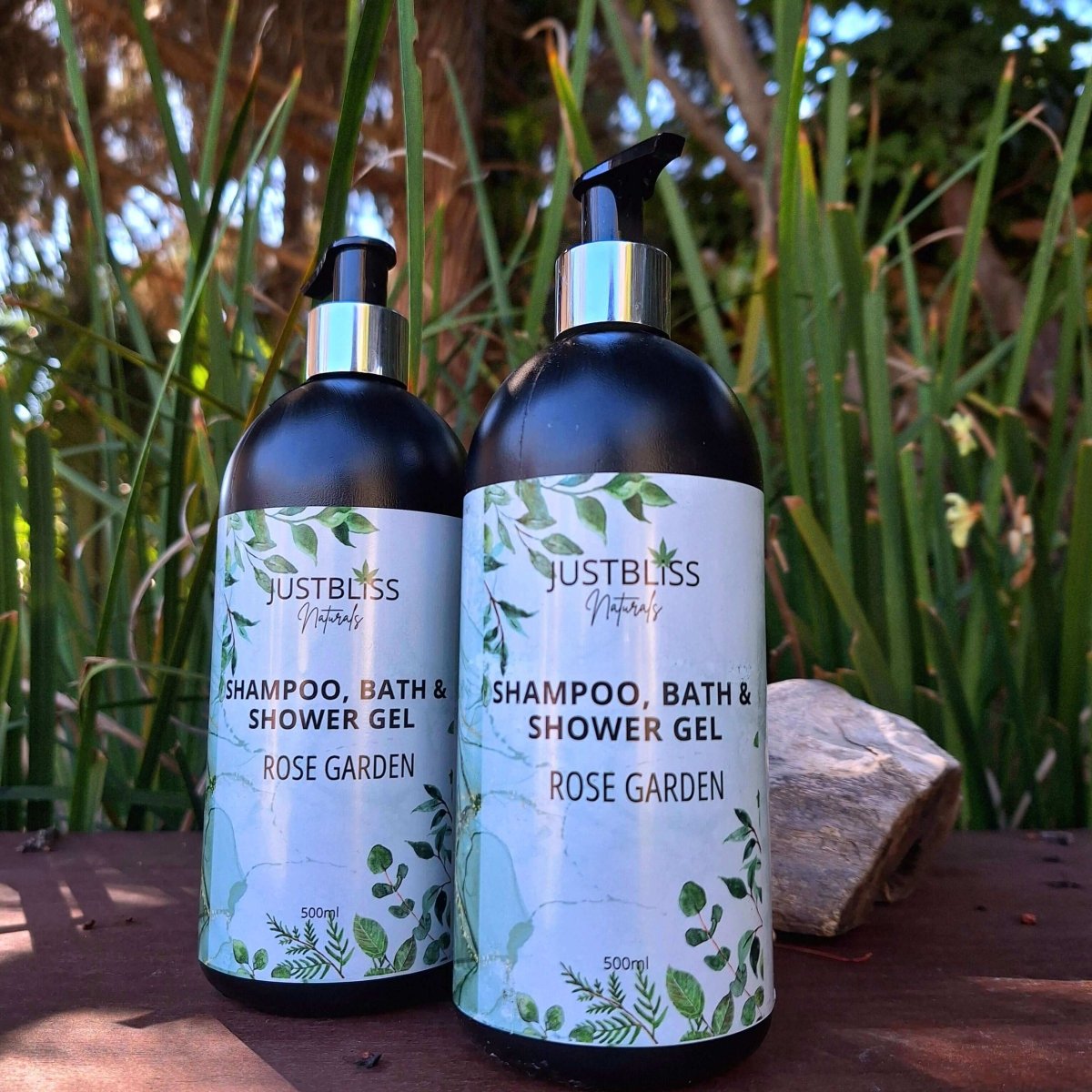 SHAMPOO, BATH & SHOWER GEL: Rose Garden - JUSTBLiSS Naturals