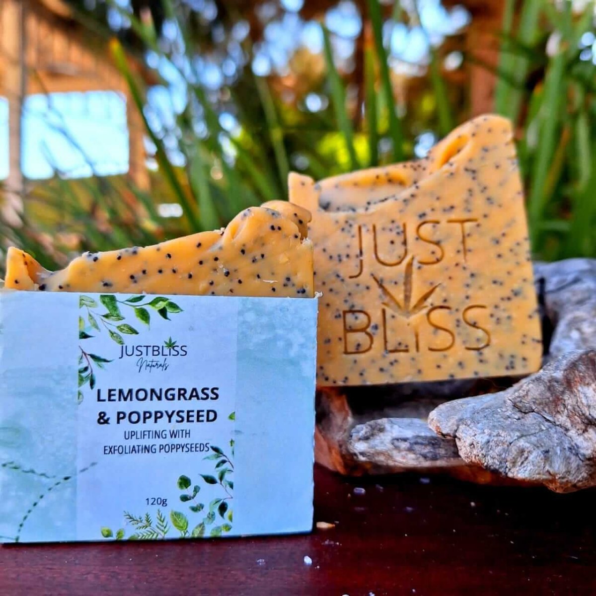 SOAP BAR: Lemongrass & Poppyseed - JUSTBLiSS Naturals