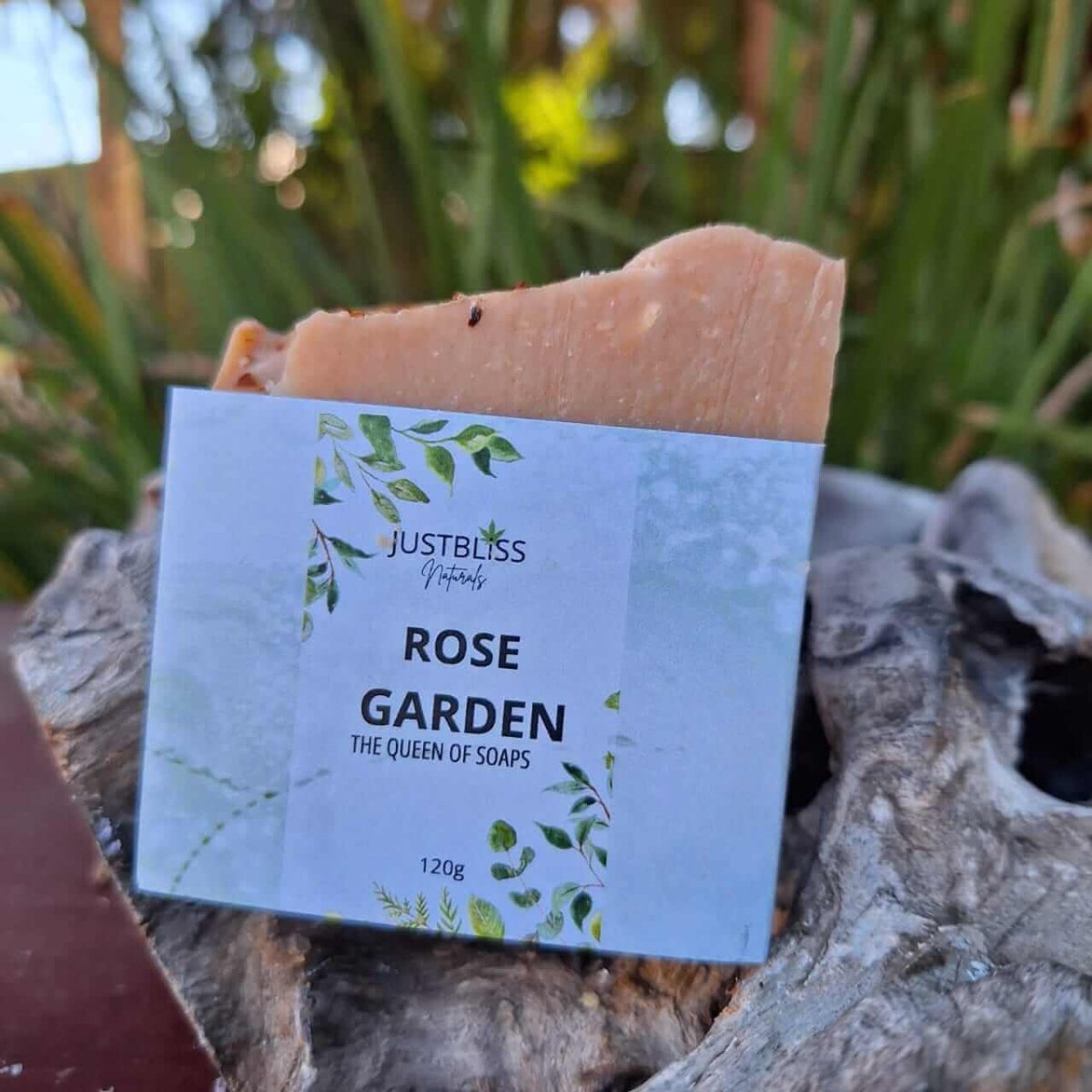 SOAP BAR: Rose Garden with Rose Clay & Geranium. - JUSTBLiSS Naturals