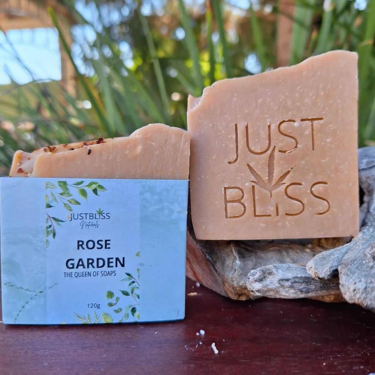 SOAP BAR: Rose Garden with Rose Clay & Geranium. - JUSTBLiSS Naturals