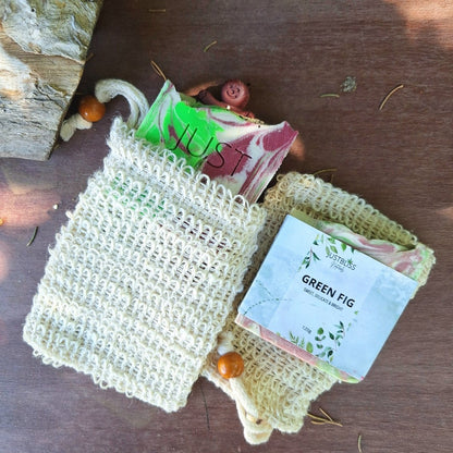 SOAP SAVER - All Natural Loofah Bag (Exfoliation) - JUSTBLiSS Naturals