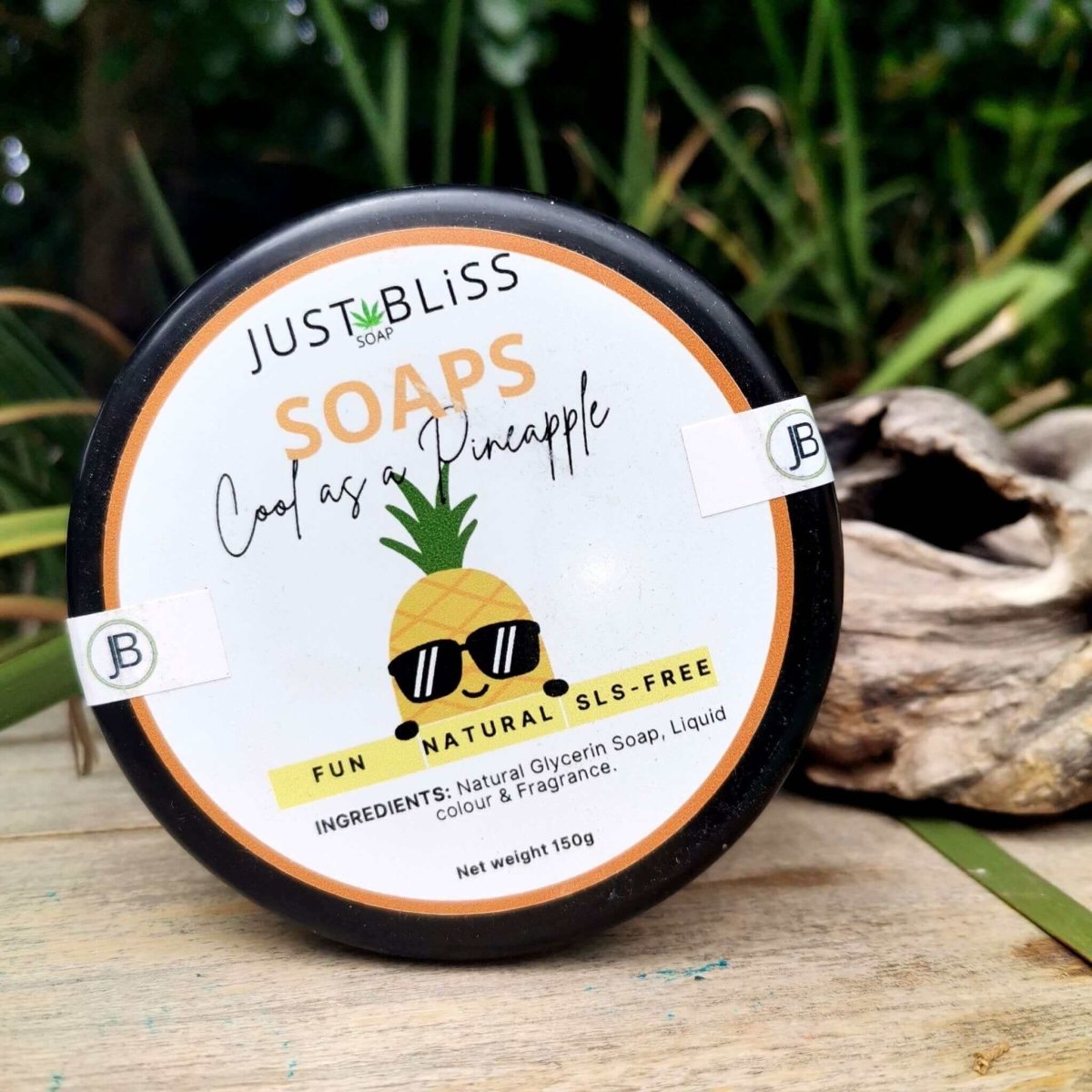 SOAPs IN A JAR: Cool as a Pineapple (Glycerine) - JUSTBLiSS Naturals