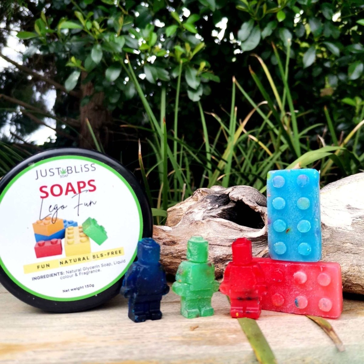 SOAPs IN A JAR: Mini Lego Fun (Glycerine) - JUSTBLiSS Naturals