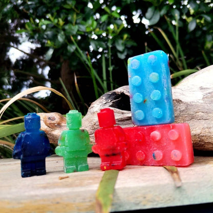 SOAPs IN A JAR: Mini Lego Fun (Glycerine) - JUSTBLiSS Naturals