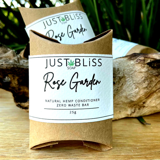 HAIR CONDITIONER BAR: Rose Garden (Geranium) (Refill) - JUSTBLiSS Naturals